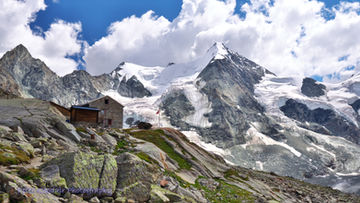 The High Peaks Above Zinal in the Vallais Region of Switzerland