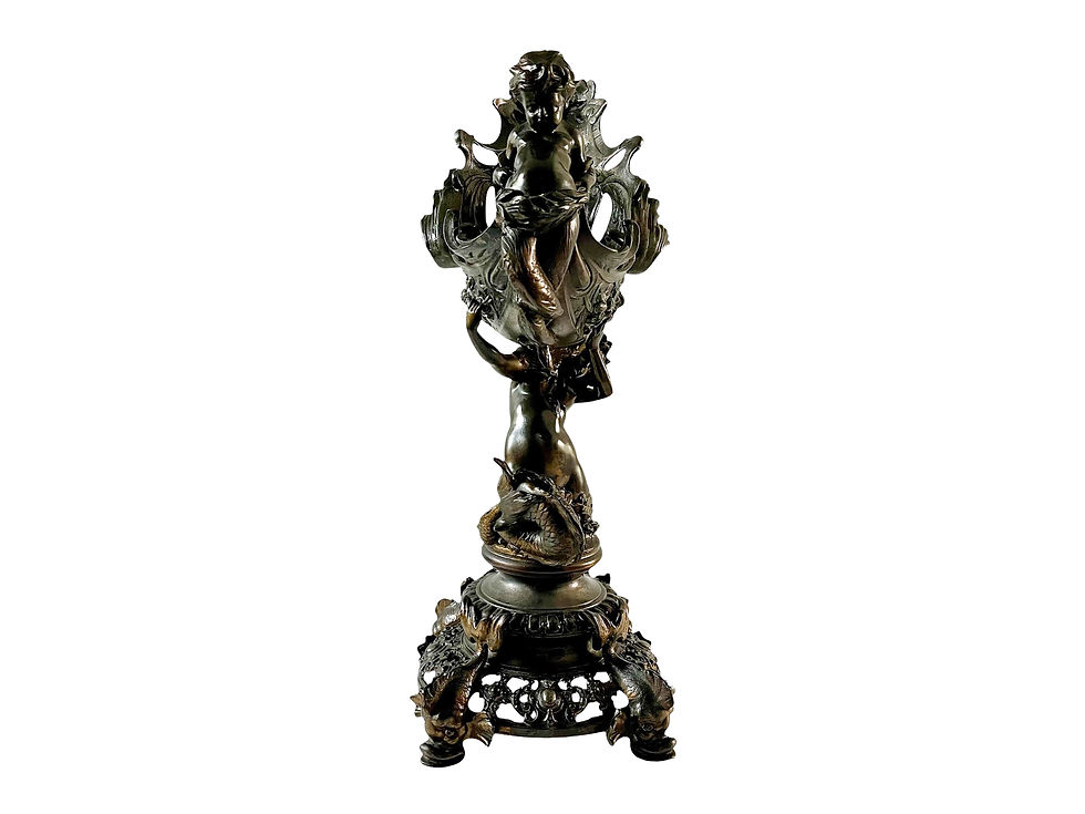 Thumbnail: A Fantastic And Extremely Rare French Art Nouveau Table Centrepiece, 1880's