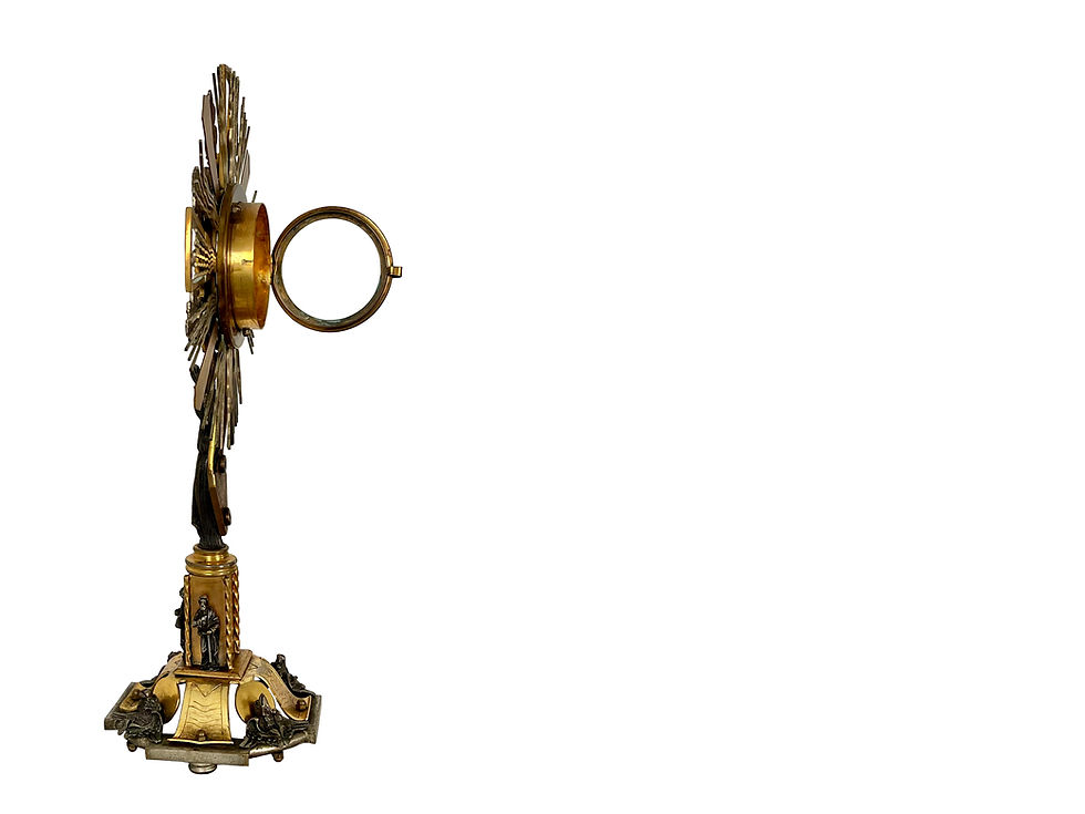 Thumbnail: A Fascinating And Extremely Rare Antique Italian Monstrance, 1800's