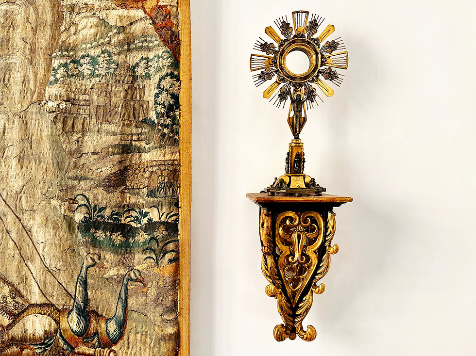Thumbnail: A Fascinating And Extremely Rare Antique Italian Monstrance, 1800's