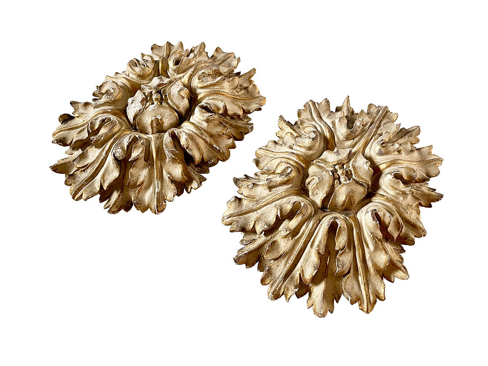 Thumbnail: A Majestic And Extremely Rare Pair Of Antique French Wood Carvings, 1700’s