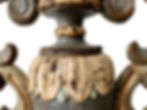 Thumbnail: A Pair Of Gorgeous Italian Chateau Candleholders, Carved Wood, 1700's