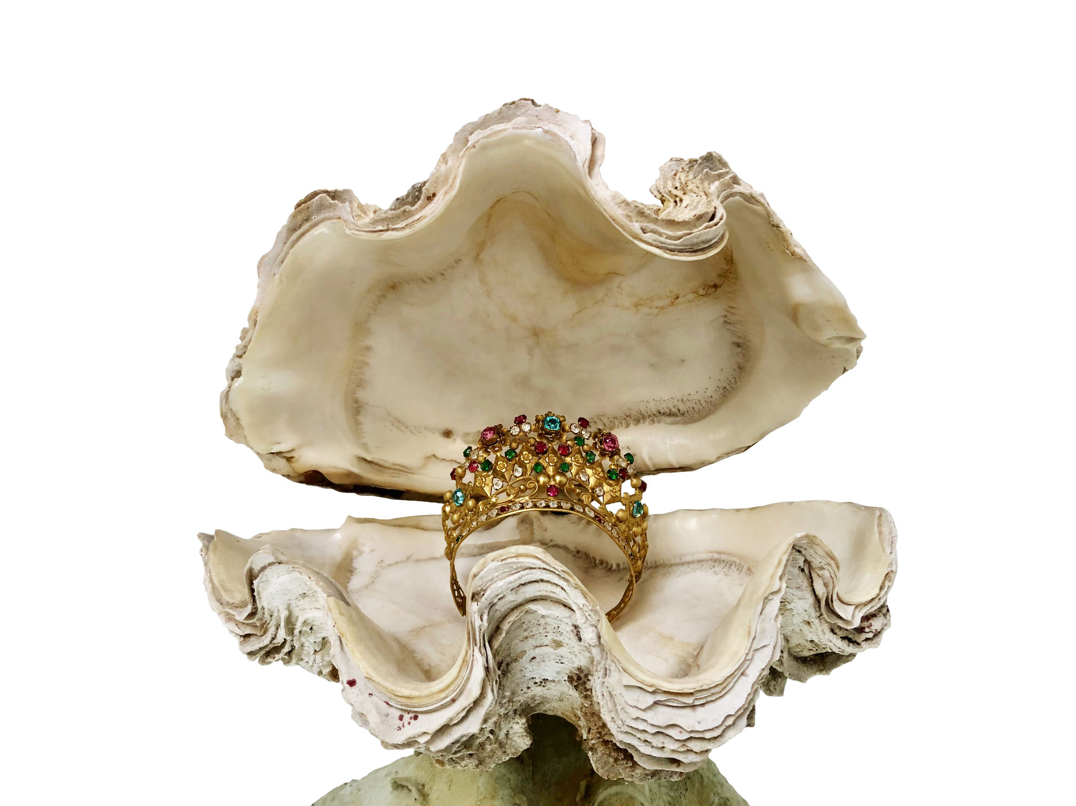 A Glorious Antique French Santo's Crown, Crown Of Mary, 1850's