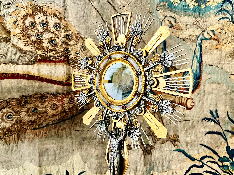 Thumbnail: A Fascinating And Extremely Rare Antique Italian Monstrance, 1800's