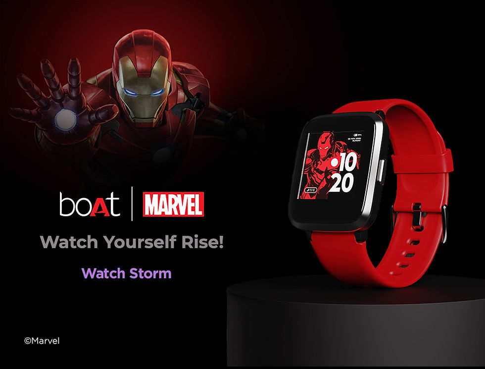Thumbnail: boAt Watch Storm - Iron Man Marvel Edition