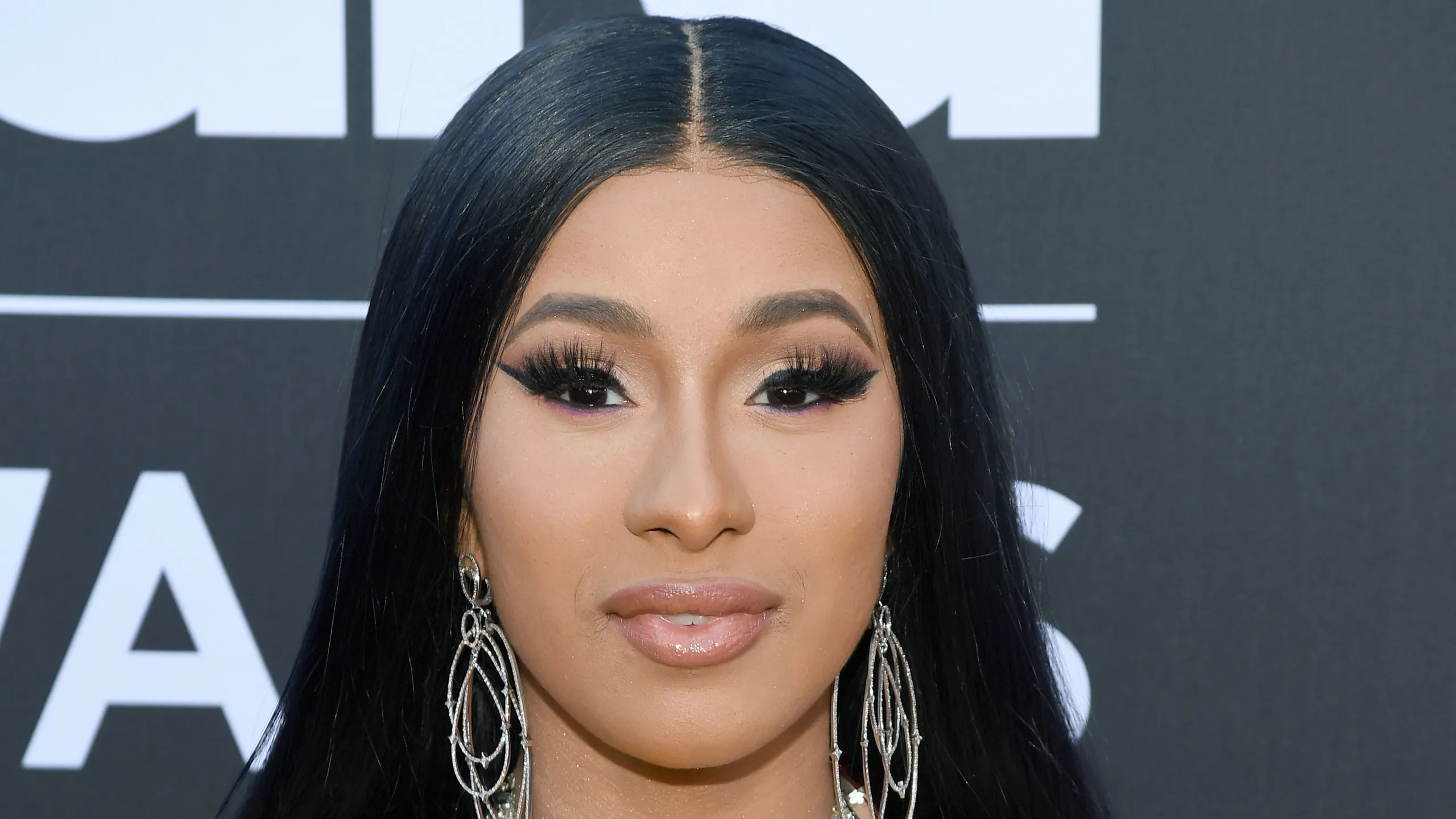 Cardi B big earrings