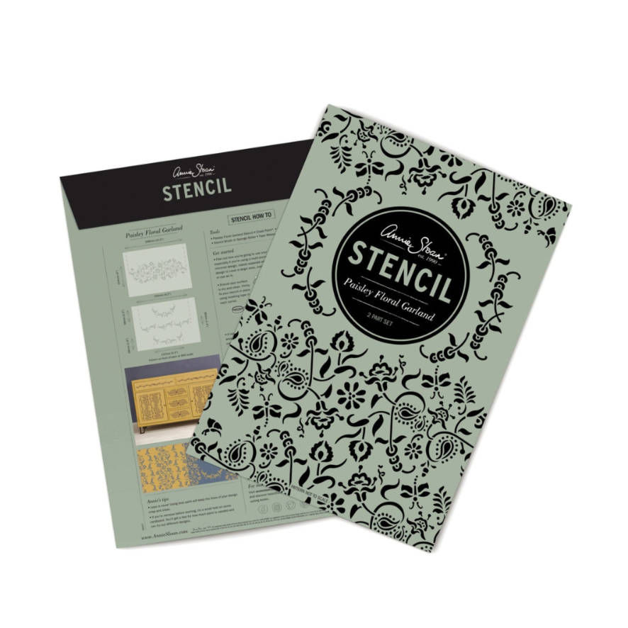 Stencil Paisley Floral Gardal