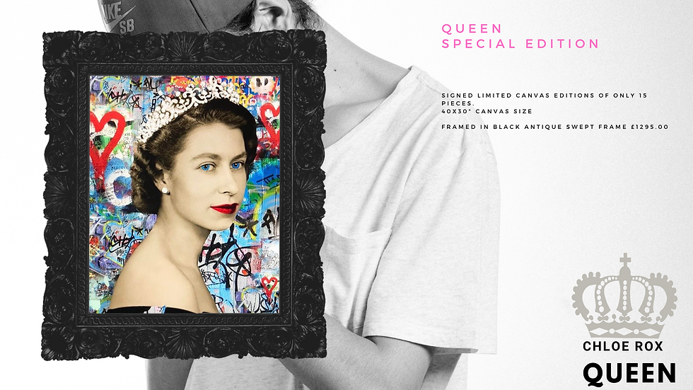 Thumbnail: CHLOE ROX - Queen Elizabeth -  SPECIAL EDITION Limited Edition Fine Art