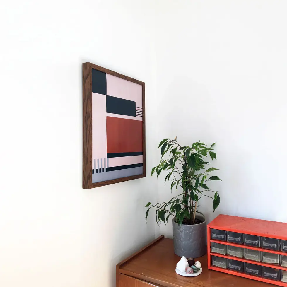 Geometric-Art-Print-8-Warm-Grey-Room-View