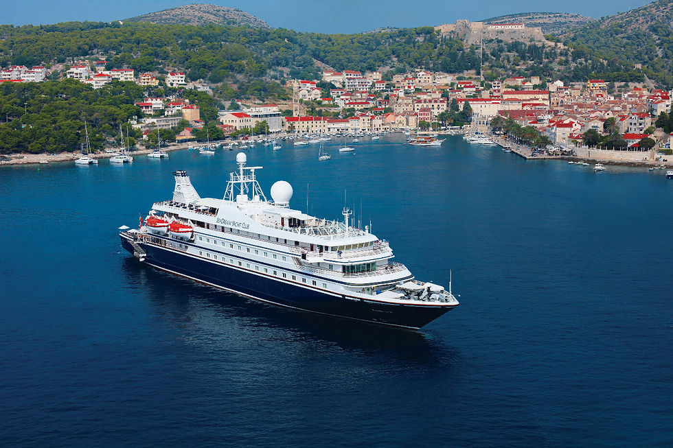 SeaDream Yacht Club's 2026 Mediterranean season includes Hvar, Croatia (pictured) - one of many destinations the SeaDream yachts will stay overnight. photo credit: Seadream Yacht Club
