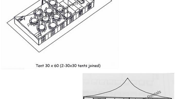 30' x 60' Frame Tent