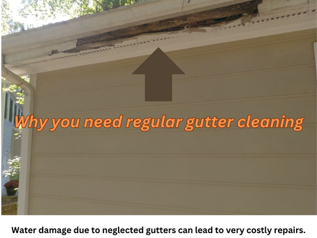 Neglected gutters = costly repairs