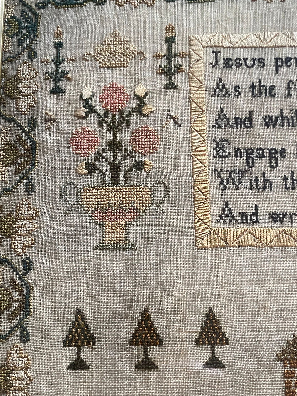 Thumbnail: Antique Needlework Sampler Elizabeth Taylor Devizes 1811