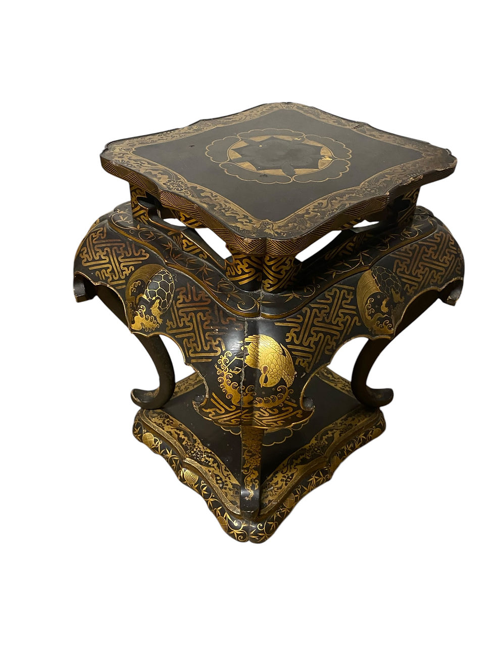 Thumbnail: Early 19th Century Japanese Gilt Lacquer Stand, Edo Period 