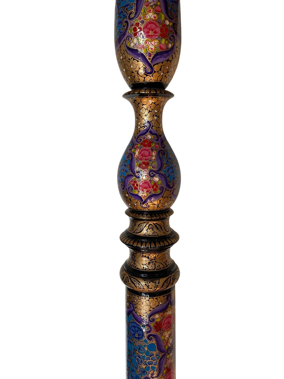 Thumbnail: Antique Kashmiri Painted Floor Lamp 