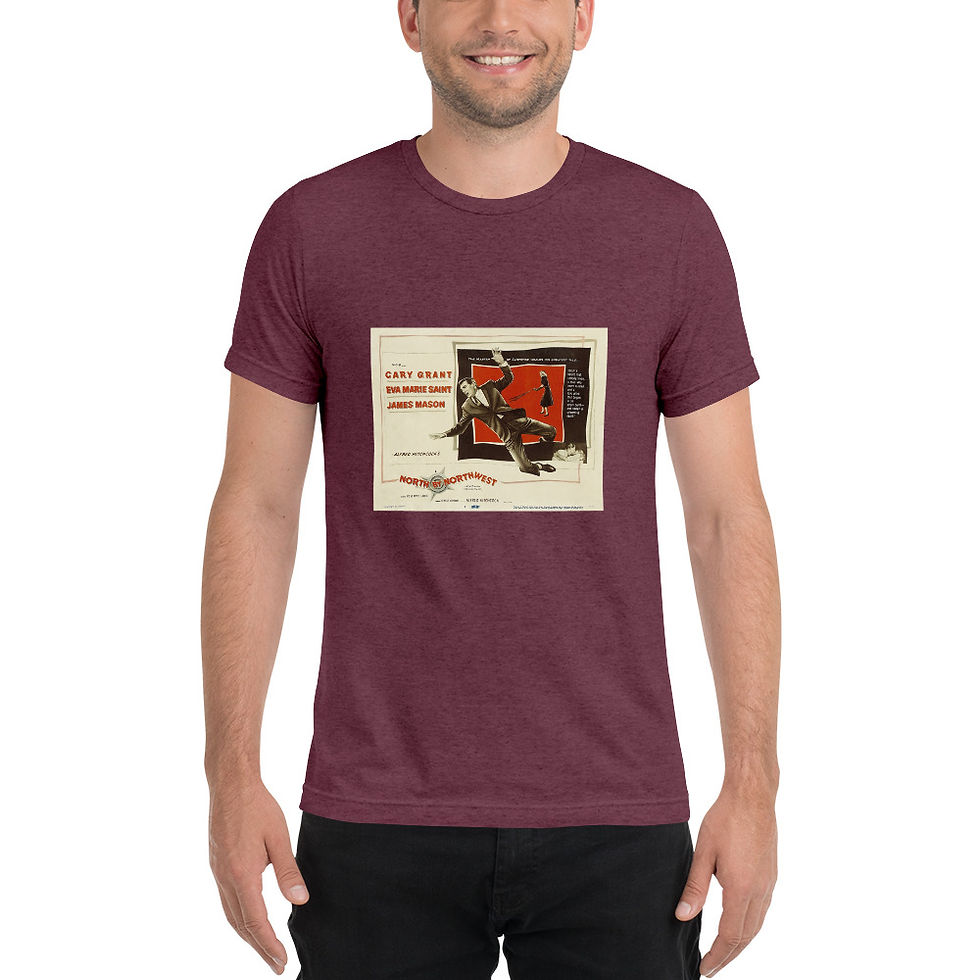 Miniatura: Camiseta Unisex Canvas 3413. Con la muerte en los talones 2 Cine Clásico SigloXX