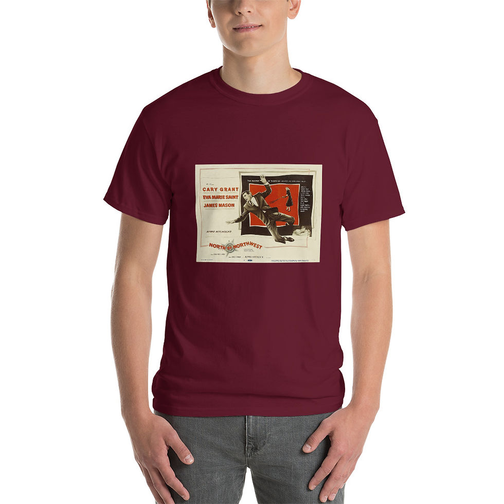 Miniatura: Camiseta Unisex Gildan 2000. Con la muerte en los talones 2 Cine Clásico SigloXX