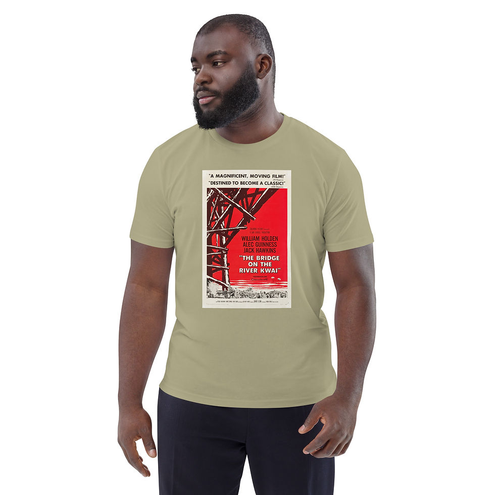 Miniatura: Camiseta algodón orgánico unisex El Puente sobre el Rio Kwai