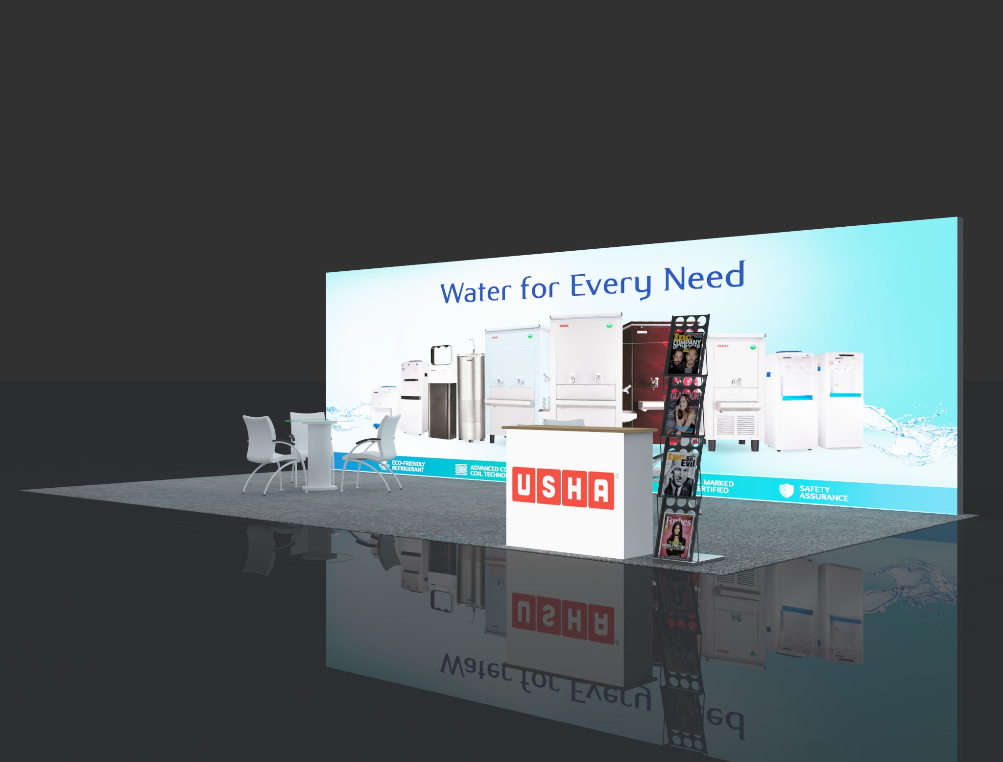 Backlit Stall 8m X 4m - 1A