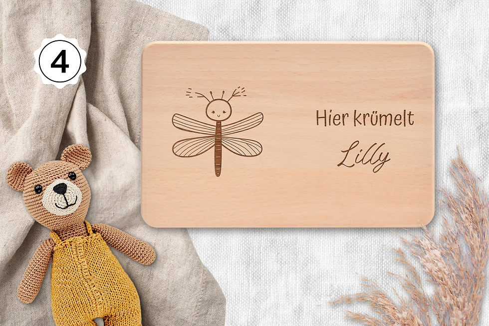 Miniaturbild: Vesperbrett - Drogenfly, Hier krümelt, personalisiert