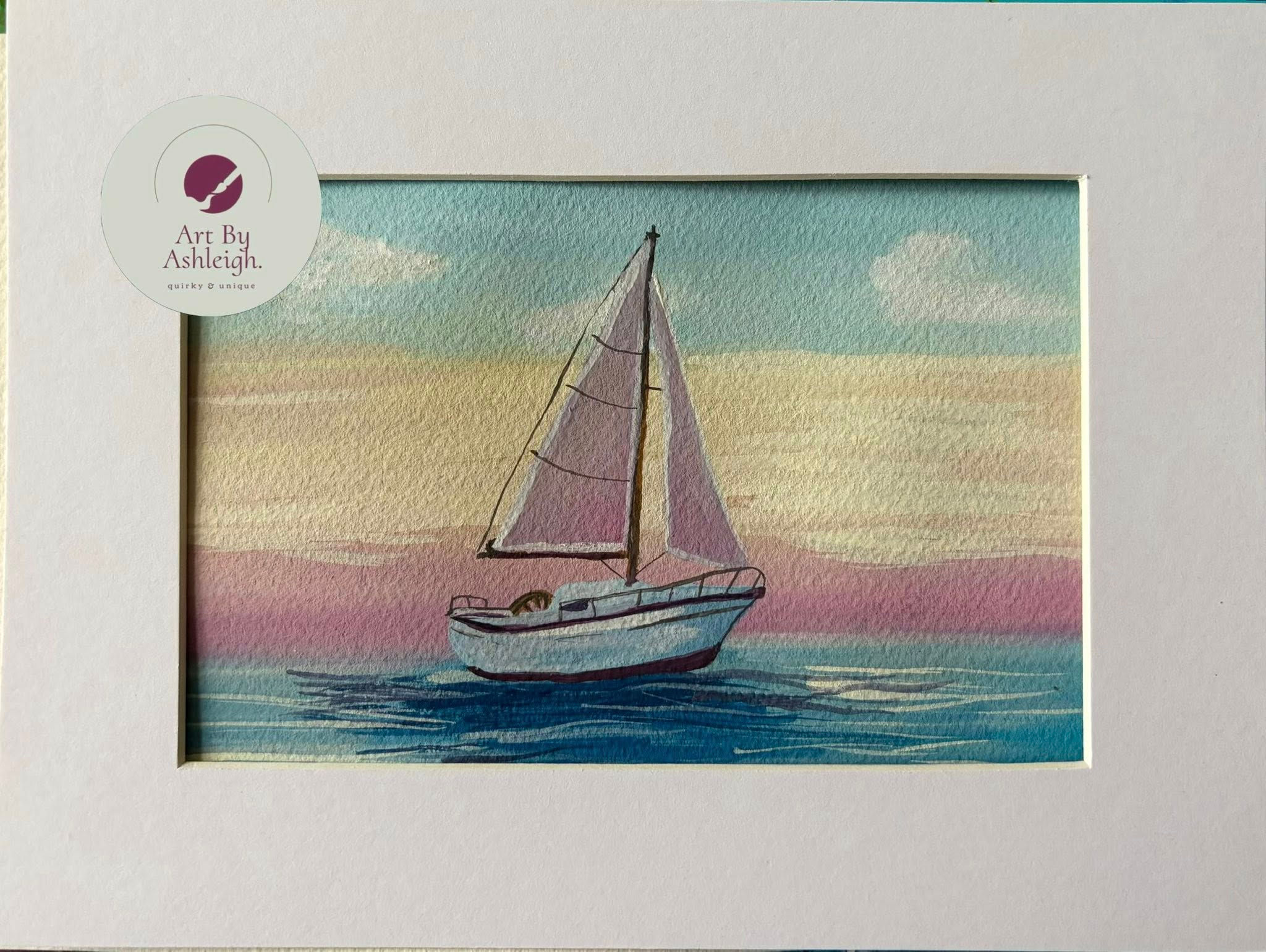 Original sailboat Painting