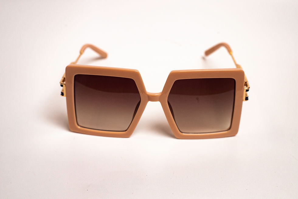 Tan Oversized Sunglasses