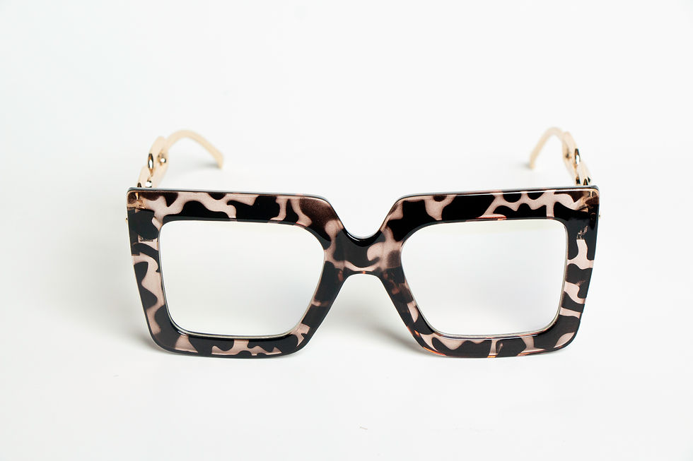 Thick Cheetah Frame Sunglasses