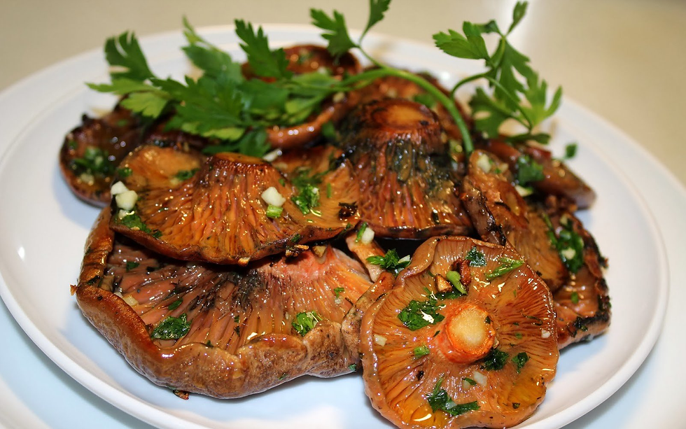 Rovellons a la planxa