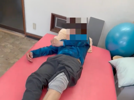 脳梗塞左片麻痺の起居動作