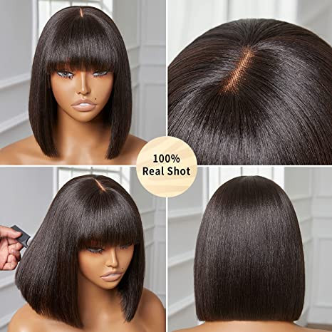 Thumbnail: Straight Fringe - Natural Colour