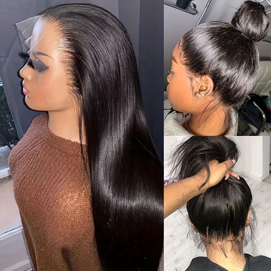 Thumbnail: Full Lace Frontal Glue-less Straight Wig - Natural Colour