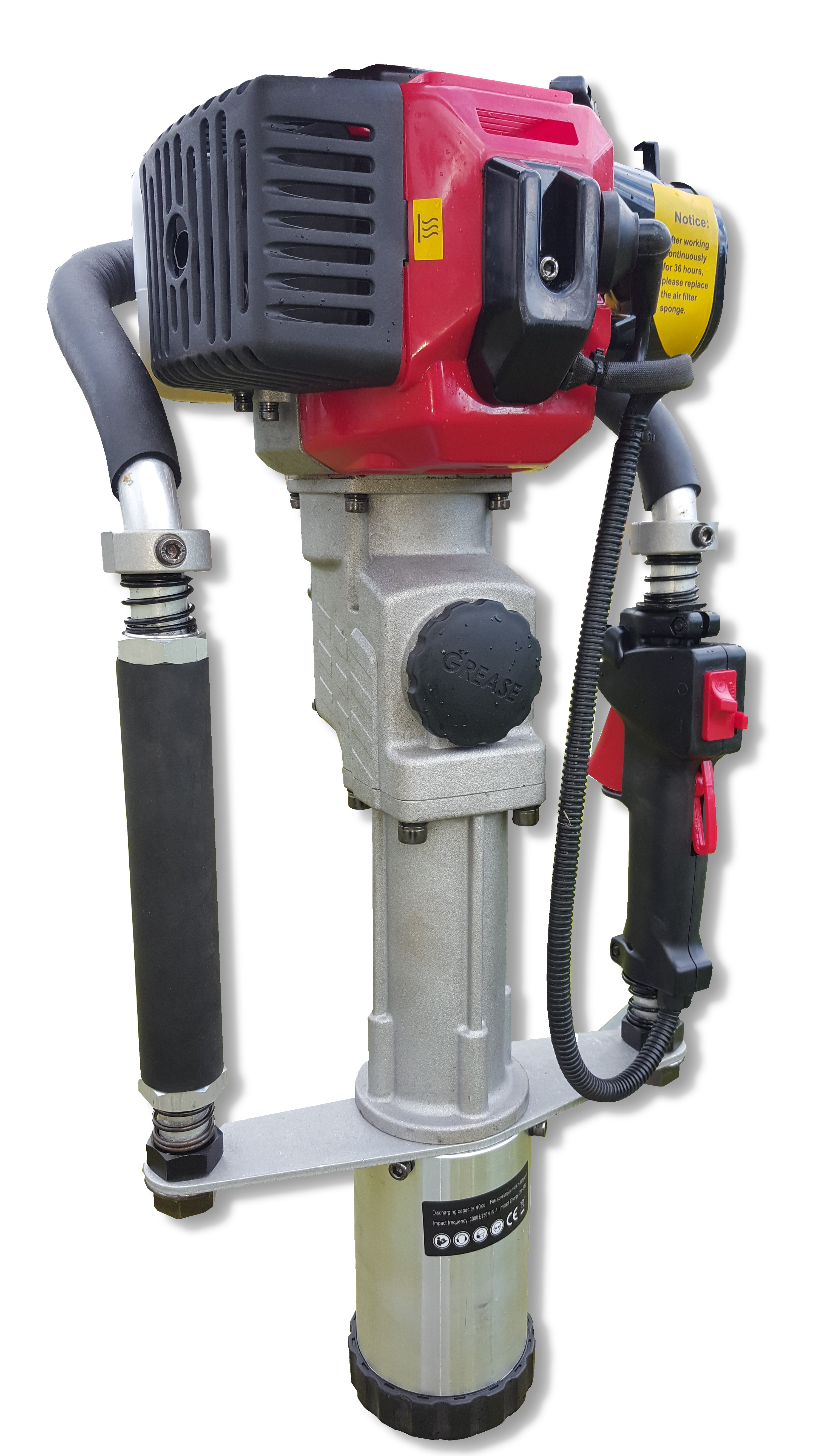 Hincadora a motor para Pikets - Con valija y accesorios