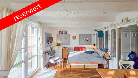 Zauberhaftes Ein-Zimmer-Appartement mit Balkon auf Pellworm