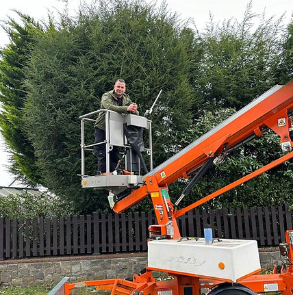 Tobias Goericke im Garten