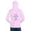 Thumbnail: I'm here to lift Pink Unisex hoodie purple text
