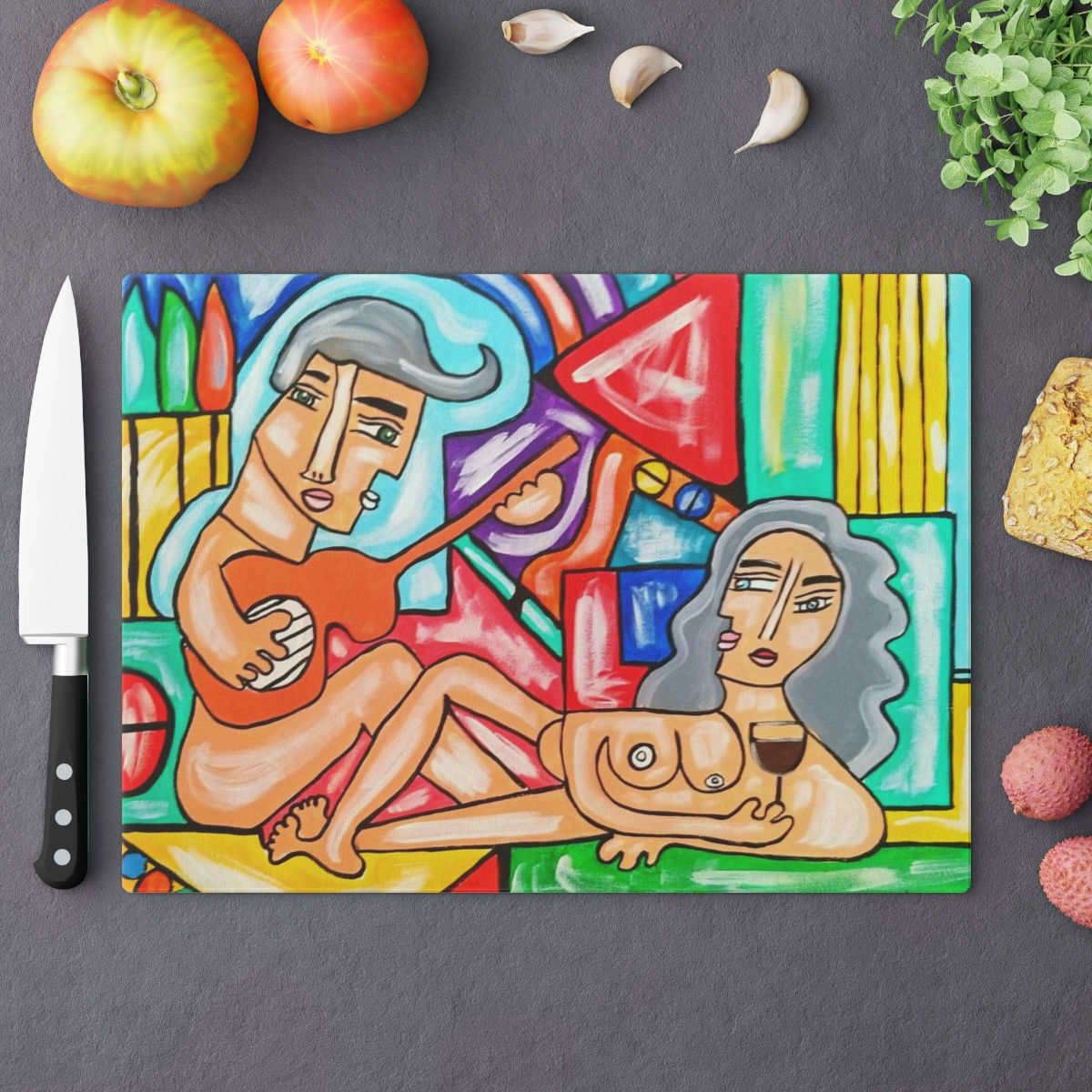 Seduction! Glass Charcuterie Board