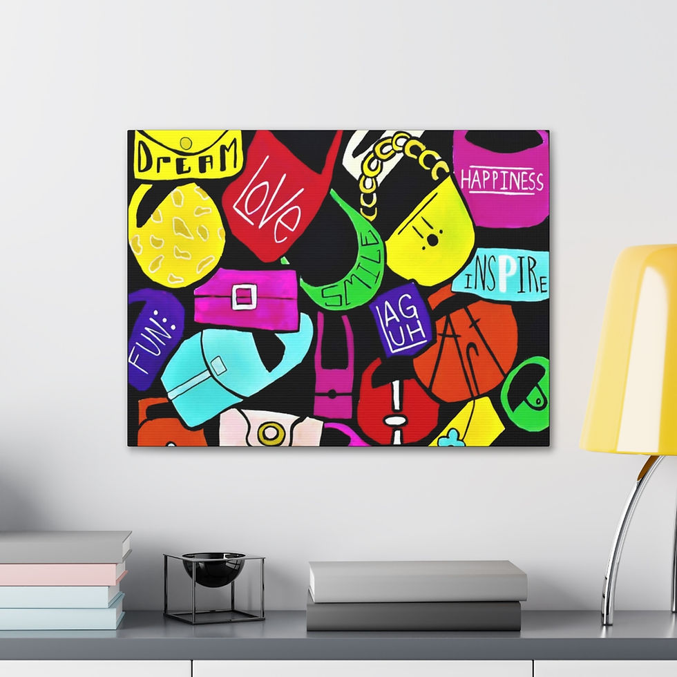 Thumbnail: Purse Love! High Quality Print on Premium Gallery Wrap Canvas