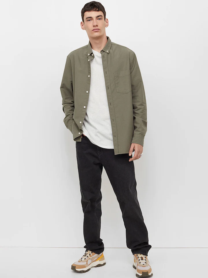Thumbnail: Men Regular Fit Oxford Shirt (MH)