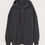 Thumbnail: H&M Women Black Oversized zip-through hoodie (MH)