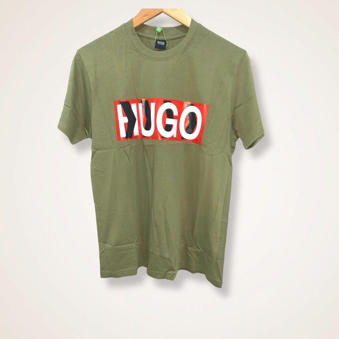 Men Olive Green Printed T-shirt (HB)