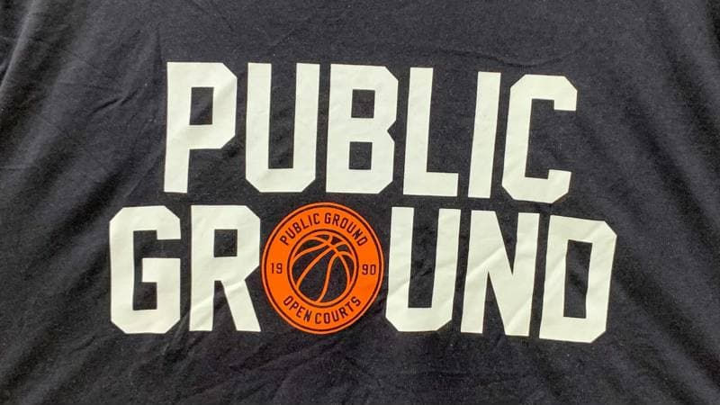 Thumbnail: Men Black Public Ground Printed T-shirt (MH)