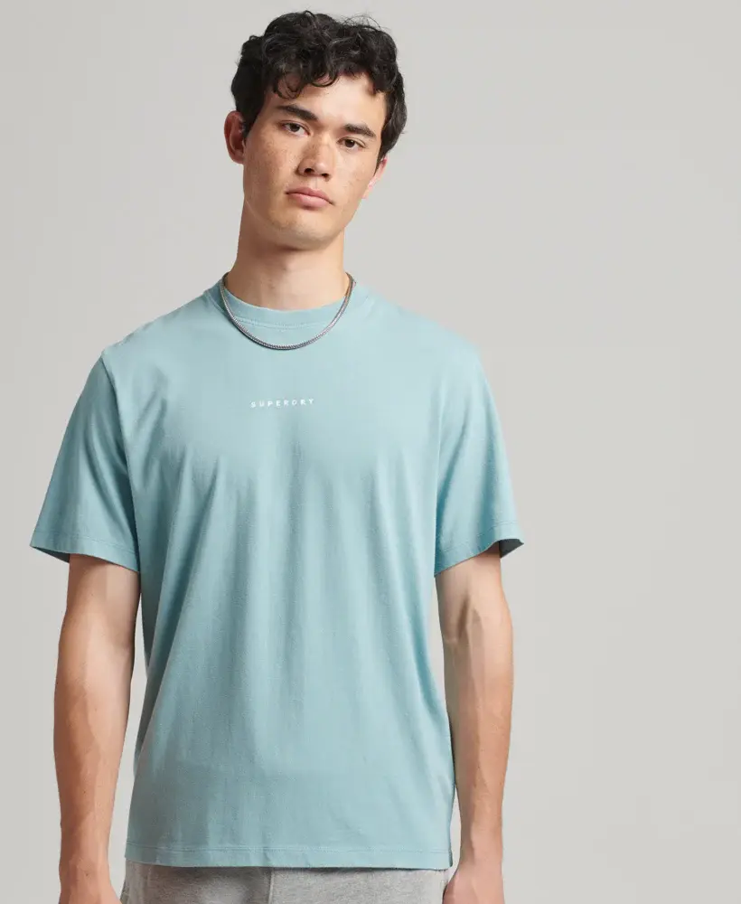 Thumbnail: Men Code Surplus Logo T-shirt - Tourmaline Blue (Sdry)
