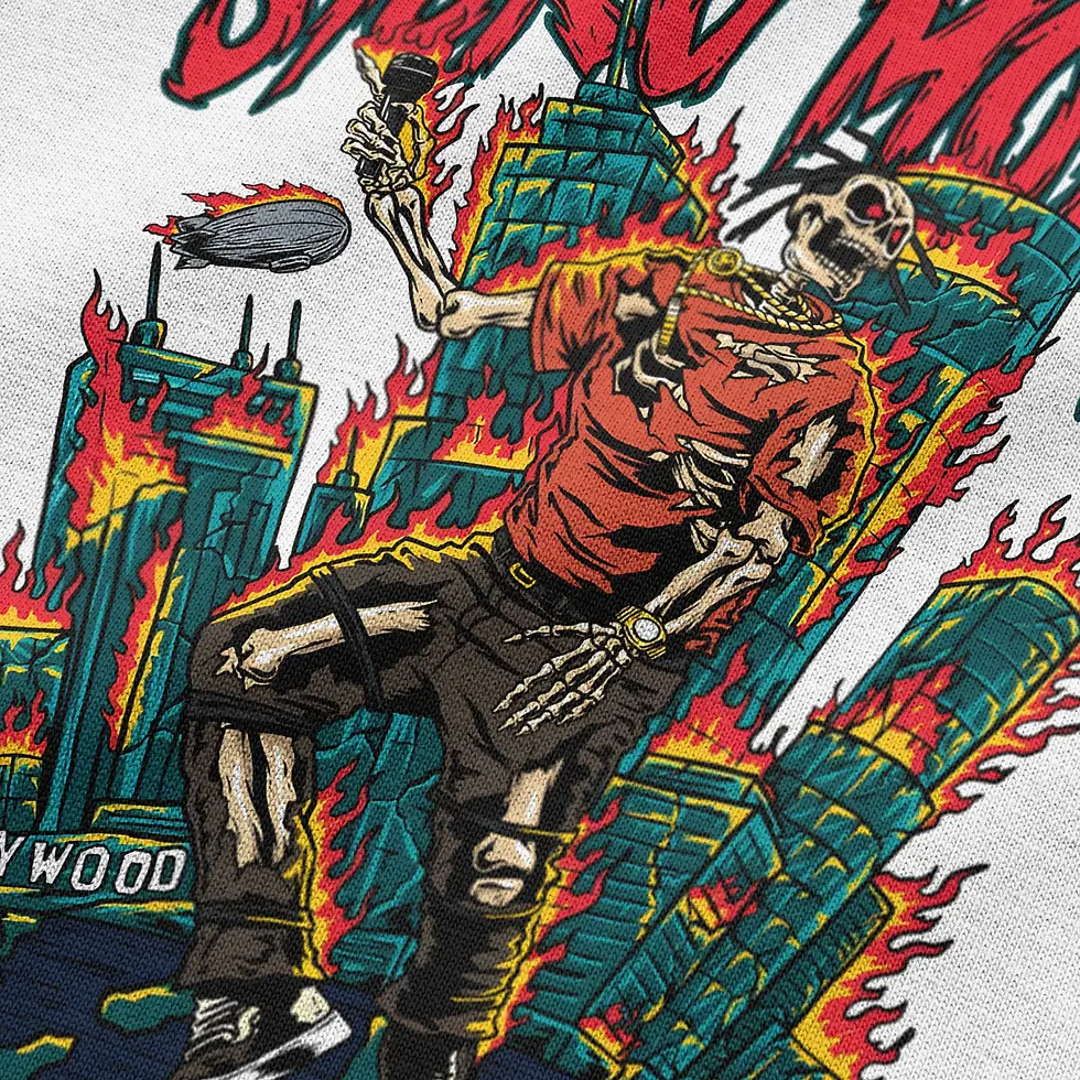 Thumbnail: DRPPLY Oversized Travis Scott Sicko mode White T-shirt