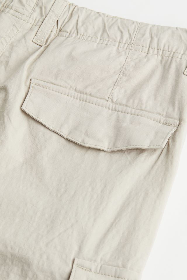 Thumbnail: Men Light Beige Regular Fit Ripstop cargo trousers (MH)
