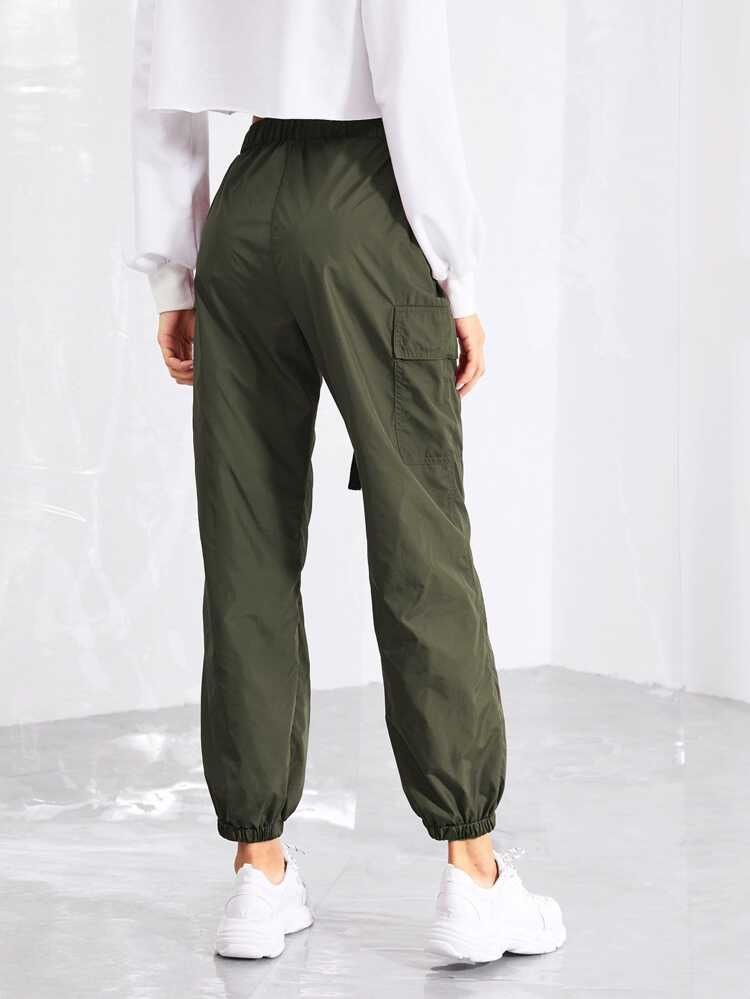 Thumbnail: Women's Pocket Side Drawstring Waist Pants (SHN)