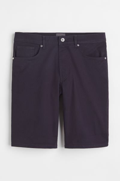 Thumbnail: Men Slim Fit Cotton Twill Shorts (MH)