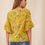 Thumbnail: Women's Botanical Print Flounce Sleeve Top (SHN)