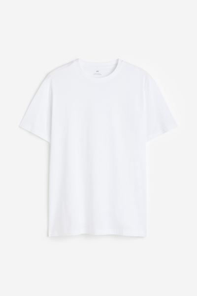Thumbnail: Men White Plain T-shirt (MH)