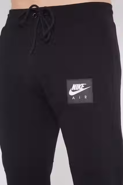 Thumbnail: Men Air Fleece Black Joggers (NK)