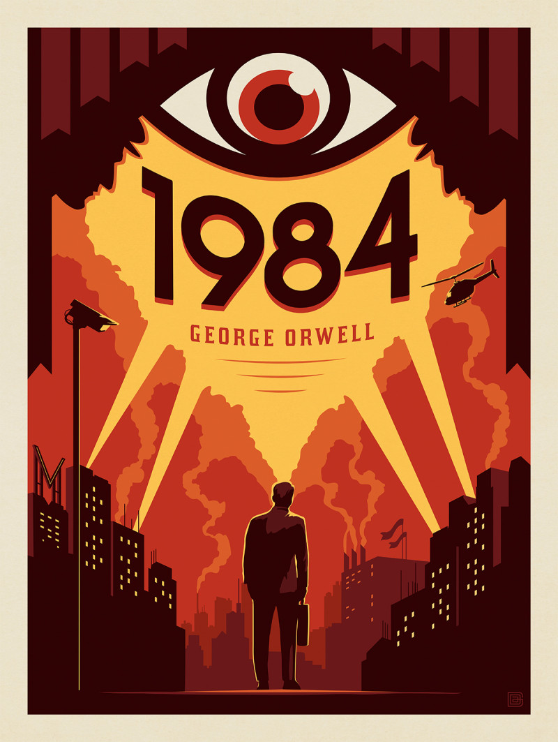 La historia se desarrolla en un futuro totalitario y sombrío en el que el Estado, liderado por el Partido y su líder, el Gran Hermano, ejerce un control absoluto sobre la vida de las personas. El protagonista, Winston Smith, trabaja en el Ministerio de la Verdad, donde su tarea es reescribir la historia para que se ajuste a la versión oficial del Partido. Sin embargo, Winston comienza a cuestionar la realidad impuesta y de a poco enfrenta su temor a seguir siendo la marioneta del partido.